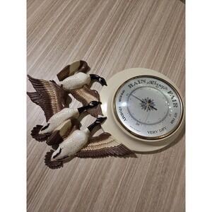 Vintage Geese Burwood Weather Station Barometer Wall Hanging